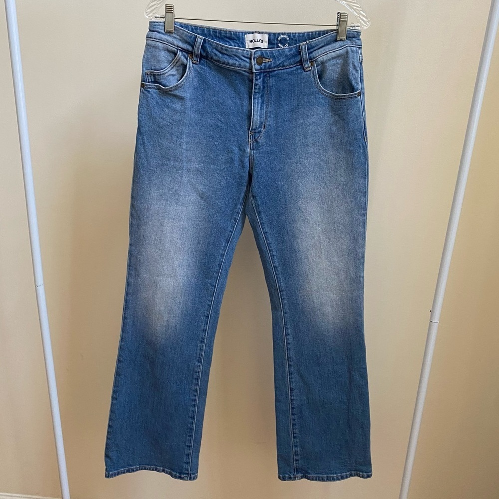 Rolla’s Dallas low-rise bootcut slim jeans Sz 31 medium wash - Picture 3 of 8